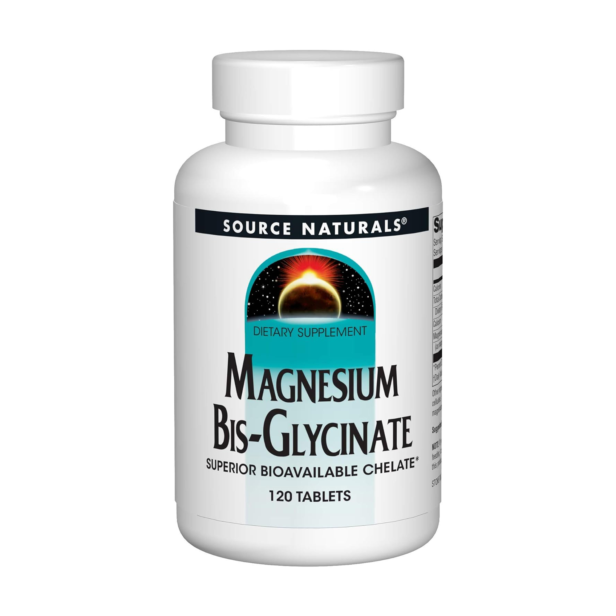 Магній бісгліцинат Source Naturals Magnesium Bis-Glycinate, 120 таблеток